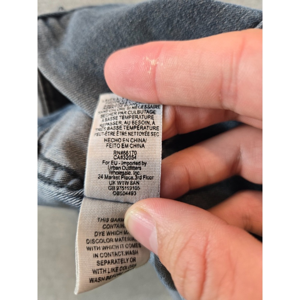 Free People Modern Femme Denim Panel Mini Skirt Size 2 Faded Indigo Blue Stretch - Picture 5 of 8